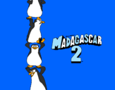 Desenho Madagascar 2 Pingüinos pintado por ricky