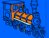 Desenho Comboio pintado por Rafa