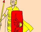 Desenho Soldado romano II pintado por guilerme