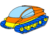 Desenho Nave tanque pintado por guilherme