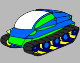 Desenho Nave tanque pintado por pedro