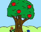 Desenho Macieira  pintado por RERE