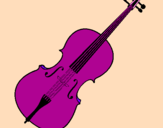 Desenho Violino pintado por rayane