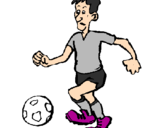 Desenho Jogador de futebol pintado por felipe