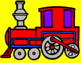 Desenho Comboio pintado por Eduardo