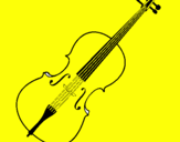 Desenho Violino pintado por lucas gabriel 