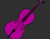 Desenho Violino pintado por MC ANINHA