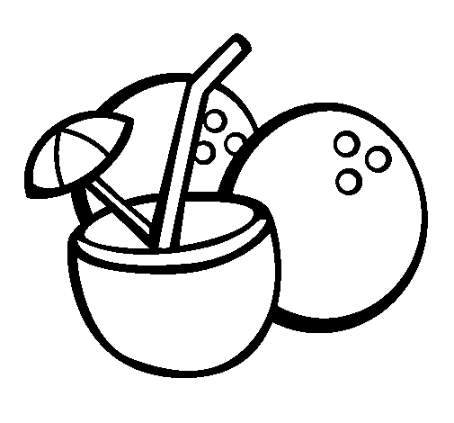 Desenho Coquetel pintado por food