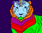 Desenho Tigre pintado por TIRIRICA