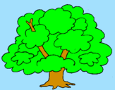 Desenho Árvore pintado por jéssica