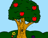Desenho Macieira  pintado por rillary