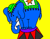 Desenho Elefante a actuar pintado por dydya