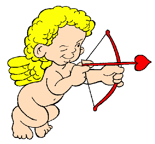 Cupido a apontar com a seta