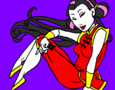Desenho Princesa ninja pintado por ganevive