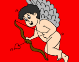 Desenho Cupido com grandes asas pintado por jehnifer10.000gata