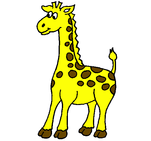 Desenho Girafa pintado por naty 100