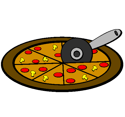 Desenho Pizza pintado por pizza