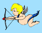 Desenho Cupido a voar pintado por jehnifer10.000gata