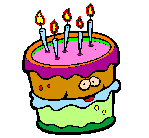 Desenho de Bolo de aniversário 2 pintado e colorido por Usuário não  registrado o dia 04 de Maio do 2011