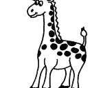 Desenho Girafa pintado por tuca girafa