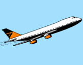 Desenho Avião no ar pintado por GOL LINHAS AÉREAS