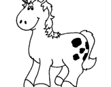 Desenho Cavalo com manchas pintado por melissa