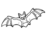 Desenho Morcego a voar pintado por yannna