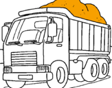 Desenho Camião de carga pintado por aasdfghjklç~~çlkjhgfdaAS