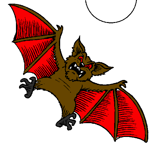 Desenho Morcego cão pintado por MORCEGÃO