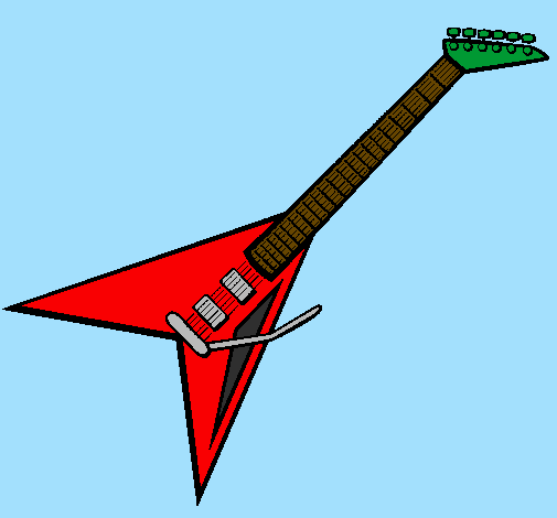 Desenho Guitarra elétrica II pintado por Rock ´N Roll