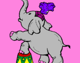 Desenho Elefante pintado por Arthur geneson