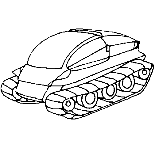 Desenho Nave tanque pintado por msf