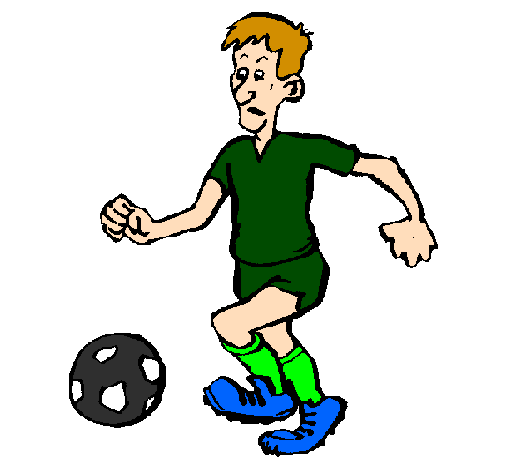 Desenho Jogador de futebol pintado por jogador