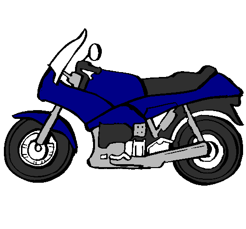 Desenho de moto de corrida pintado e colorido por Usuário não registrado o  dia 20 de Setembro do 2015