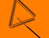 Desenho Triângulo pintado por kassia