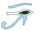 Desenho Olho de hórus pintado por DOUGLAS