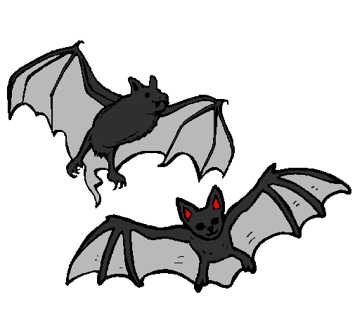 Um par de morcegos