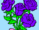 Desenho Ramo de rosas pintado por F]r@nciele