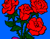 Desenho Ramo de rosas pintado por Giovanna Giulia