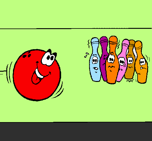 Desenho Bola de bowling pintado por rafa  a a m sert  pr
