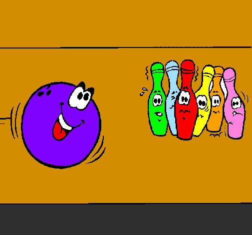 Desenho Bola de bowling pintado por bre a m serta pr