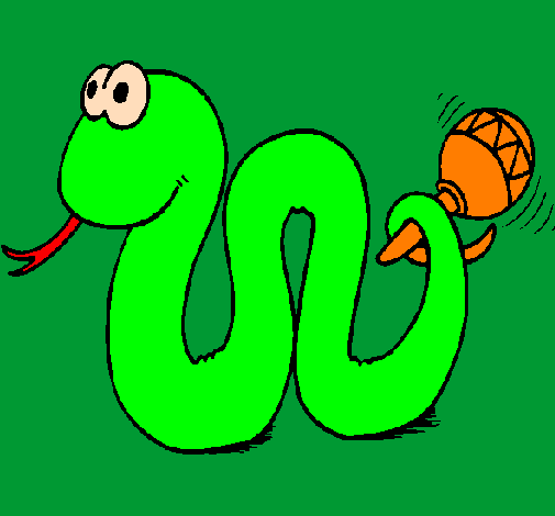 Como desenhar uma serpente 