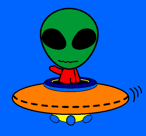 Desenho de Alienígena pintado e colorido por Usuário não registrado o dia  26 de Agosto do 2011
