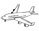 Desenho Avião de passageiros pintado por Pedro Henrique