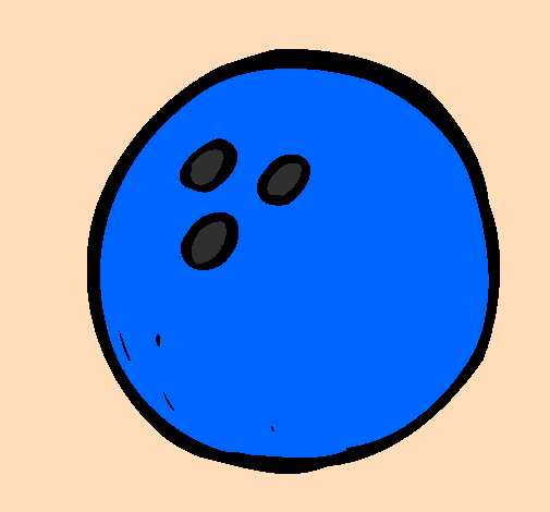 Desenho Bola de bowling pintado por prolápso