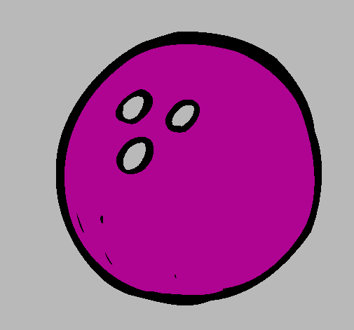Desenho Bola de bowling pintado por karol