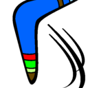 Desenho Bumerangue pintado por jayson