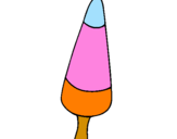 Desenho Gelado cone pintado por dric