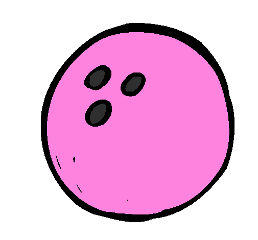 Desenho Bola de bowling pintado por YASMIN