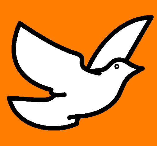 Desenho Pomba da paz pintado por pomba rola